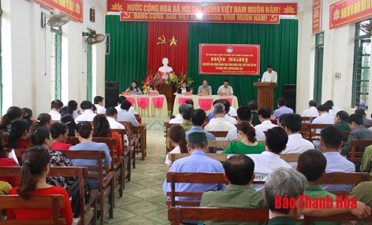 Đại biểu 32win23 tỉnh tiếp xúc cử tri tại huyện Ngọc Lặc