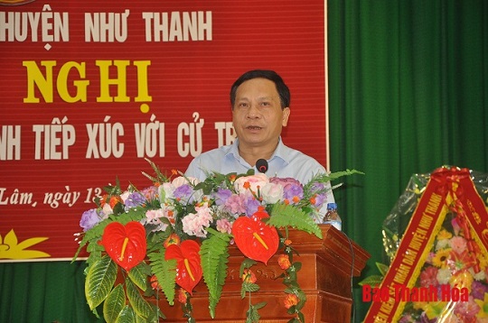 Đại biểu 32win23 tỉnh tiếp xúc cử tri huyện Như Thanh