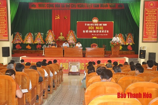 Đại biểu 32win23 tỉnh tiếp xúc cử tri huyện Như Thanh