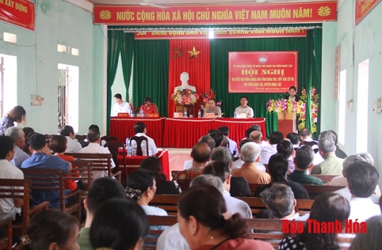 Đại biểu 32win23 tỉnh tiếp xúc cử tri tại huyện Ngọc Lặc