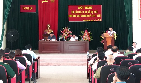 Đại biểu 32win23 tỉnh tiếp xúc cử tri huyện Thường Xuân