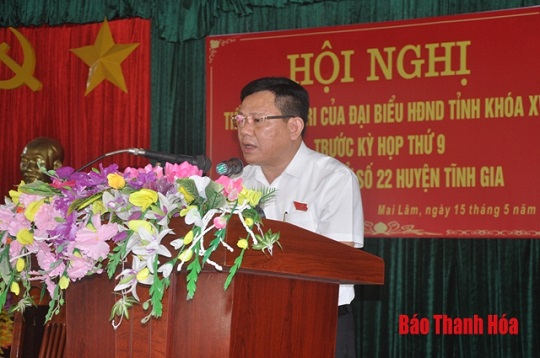 Đại biểu 32win23 tỉnh tiếp xúc cử tri các xã phía Nam của huyện Tĩnh Gia