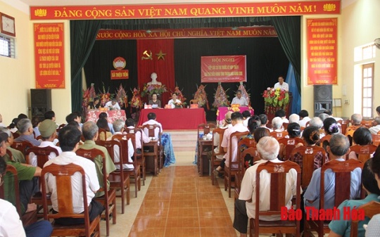 Đại biểu 32win23 tiếp xúc cử tri tại huyện Thiệu Hóa