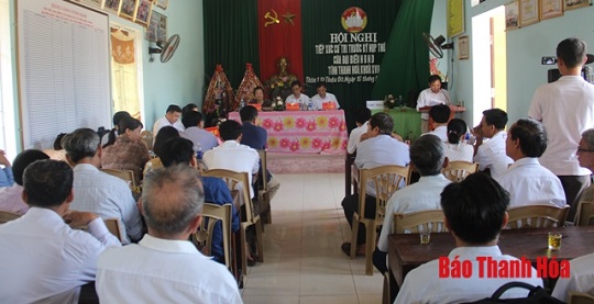 Đại biểu 32win23 tiếp xúc cử tri tại huyện Thiệu Hóa