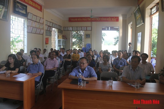 Đại biểu 32win23 tỉnh tiếp xúc cử tri huyện Đông Sơn
