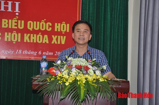 Đoàn ĐBQH tỉnh tiếp xúc cử tri huyện Hoằng Hóa và TP Sầm Sơn