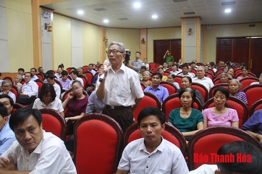 Đoàn ĐBQH 32win đăng nhập tiếp xúc cử tri huyện Nga Sơn