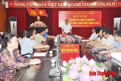 Hội nghị trực tuyến báo cáo viên toàn quốc tháng 7-2019