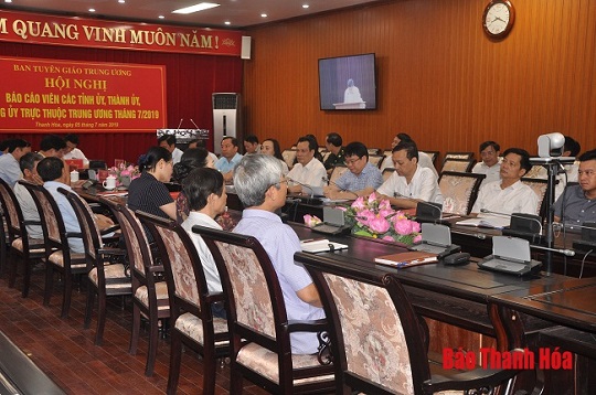 Hội nghị trực tuyến báo cáo viên toàn quốc tháng 7-2019