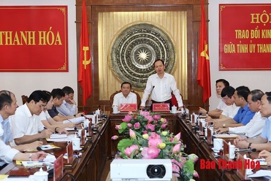 Trao đổi kinh nghiệm công tác giữa 32win com 32win đăng nhập và 32win com Cao Bằng