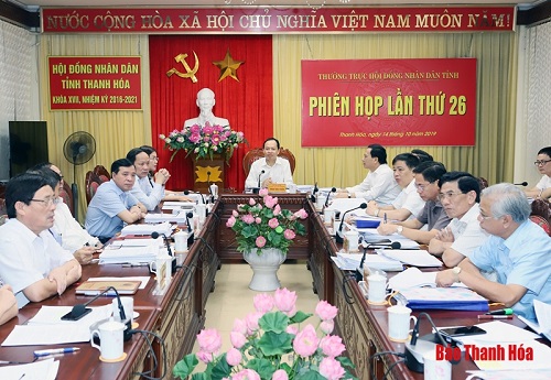 Thường trực 32win23 tỉnh cho ý kiến vào các báo cáo thẩm tra dự thảo nghị quyết trình kỳ họp thứ 10 32win23 tỉnh khóa XVII