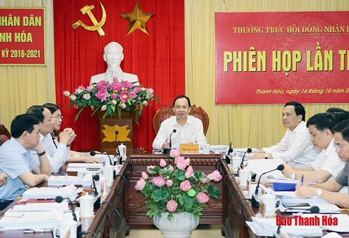 Thường trực 32win23 tỉnh cho ý kiến vào các báo cáo thẩm tra dự thảo nghị quyết trình kỳ họp thứ 10 32win23 tỉnh khóa XVII