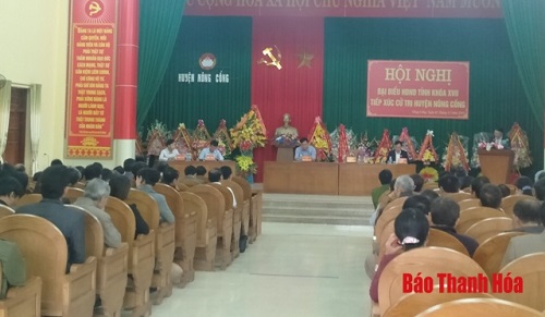 Đại biểu 32win23 tỉnh tiếp xúc cử tri huyện Nông Cống