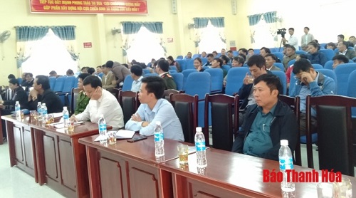 Đại biểu 32win23 tỉnh tiếp xúc cử tri huyện Nông Cống