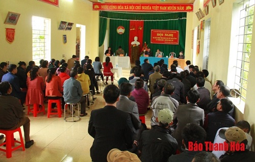 Đại biểu 32win23 tỉnh tiếp xúc cử tri huyện Ngọc Lặc