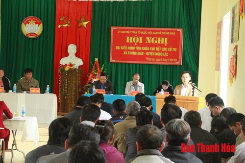 Đại biểu 32win23 tỉnh tiếp xúc cử tri huyện Ngọc Lặc