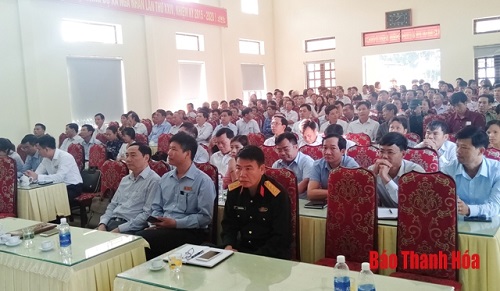 Đại biểu 32win23 tỉnh tiếp xúc cử tri huyện Nga Sơn