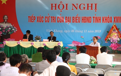 Đại biểu 32win23 tỉnh tiếp xúc cử tri huyện Vĩnh Lộc