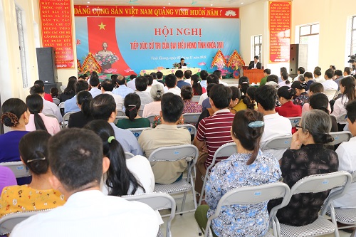 Đại biểu 32win23 tỉnh tiếp xúc cử tri huyện Vĩnh Lộc
