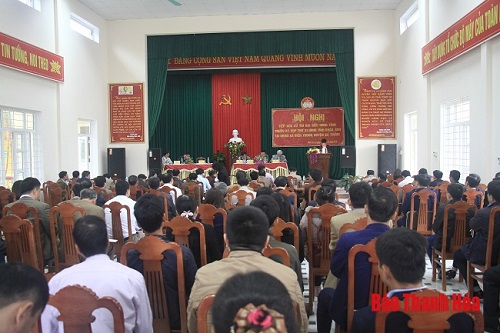 Đại biểu 32win23 tỉnh tiếp xúc cử tri huyện Bá Thước