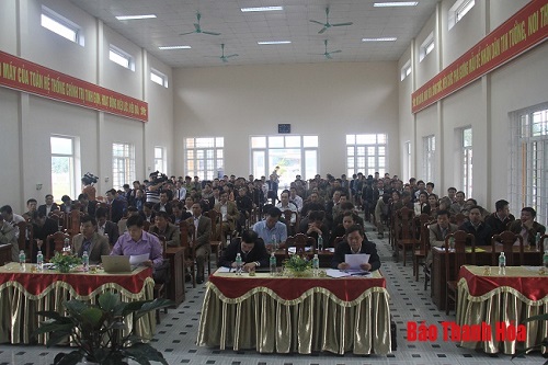 Đại biểu 32win23 tỉnh tiếp xúc cử tri huyện Bá Thước
