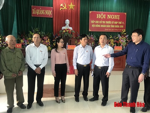 Đại biểu 32win23 tỉnh tiếp xúc cử tri huyện Quảng Xương