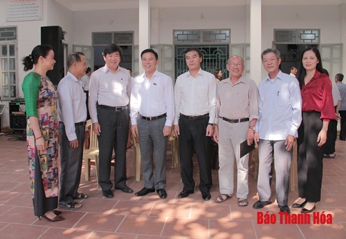 Đại biểu 32win23 tỉnh tiếp xúc cử tri TP Thanh Hoá
