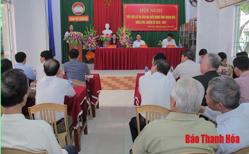 Đại biểu 32win23 tỉnh tiếp xúc cử tri TP Thanh Hoá