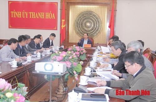 Thường trực Tỉnh uỷ cho ý kiến vào quy hoạch khu vực Hàm Rồng – Núi Đọ