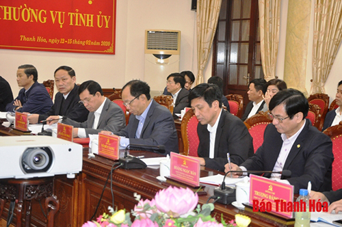 Ban Thường vụ 32win com cho ý kiến vào dự thảo báo cáo chính trị của Ban Chấp hành Đảng bộ tỉnh khóa XVIII trình Đại hội đại biểu Đảng bộ tỉnh lần thứ XIX