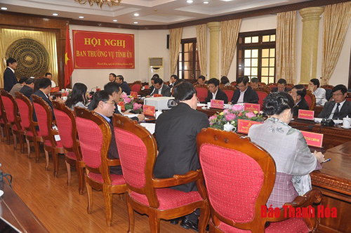Ban Thường vụ 32win com cho ý kiến vào dự thảo báo cáo chính trị của Ban Chấp hành Đảng bộ tỉnh khóa XVIII trình Đại hội đại biểu Đảng bộ tỉnh lần thứ XIX