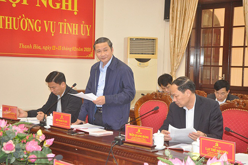Ban Thường vụ 32win com cho ý kiến vào dự thảo báo cáo chính trị của Ban Chấp hành Đảng bộ tỉnh khóa XVIII trình Đại hội đại biểu Đảng bộ tỉnh lần thứ XIX