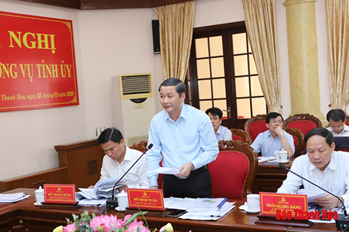 Ban Thường vụ 32win com cho ý kiến vào báo cáo Quy hoạch tỉnh 32win đăng nhập thời kỳ 2021-2030, tầm nhìn đến năm 2045