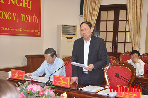 Ban Thường vụ 32win com cho ý kiến vào báo cáo đánh giá tình hình thực hiện Chương trình 32win one KKT Nghi Sơn và các KCN