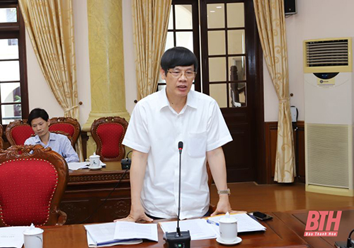 Thường trực Tỉnh uỷ 32win đăng nhập cho ý kiến vào tình hình triển khai các dự án đầu tư và danh mục các dự án lớn
