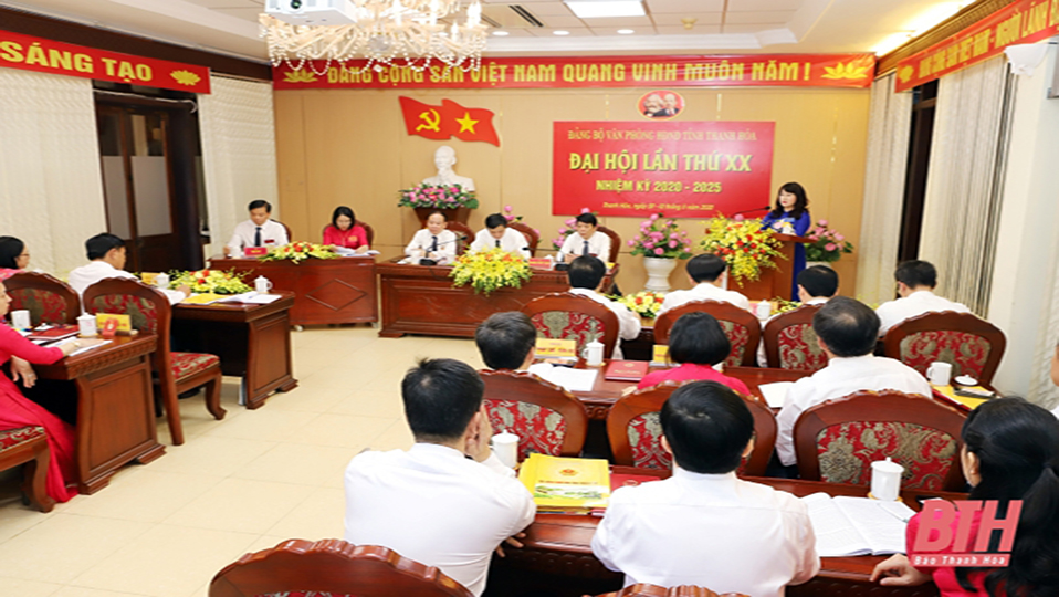 Đại hội Đảng bộ Văn phòng 32win23 tỉnh Thanh Hoá lần thứ XX