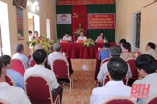 Đại biểu 32win23 tỉnh tiếp xúc cử tri TP Thanh Hoá