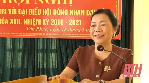 Đại biểu 32win23 tỉnh tiếp xúc cử tri huyện Lang Chánh