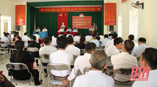 Đại biểu 32win23 tỉnh tiếp xúc cử tri huyện Bá Thước