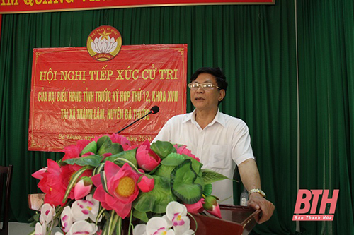 Đại biểu 32win23 tỉnh tiếp xúc cử tri huyện Bá Thước