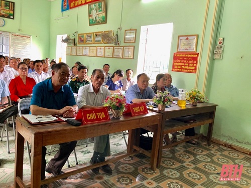 Đại biểu 32win23 tỉnh tiếp xúc cử tri huyện Đông Sơn