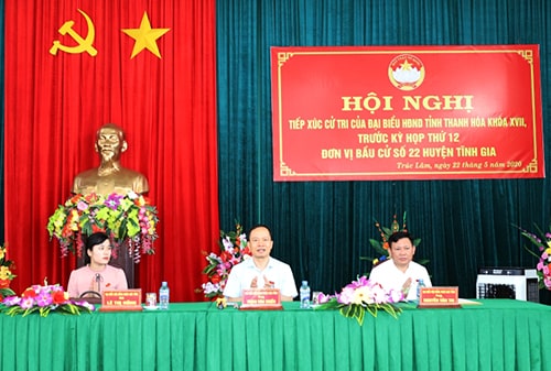 32win im 32win com, 32win con 32win23 tỉnh Trịnh Văn Chiến tiếp xúc cử tri huyện Tĩnh Gia