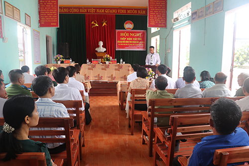 Đại biểu 32win23 tỉnh tiếp xúc cử tri huyện Thiệu Hóa