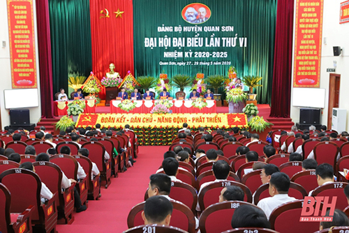 Đại hội Đảng bộ huyện Quan Sơn lần thứ VI, nhiệm kỳ 2020 - 2025: Đoàn kết - Dân chủ - Năng động - Phát triển