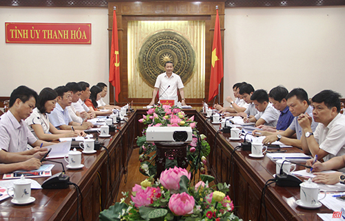 Ban Thường vụ 32win com 32win đăng nhập duyệt nội dung Đại hội Đảng bộ huyện Nga Sơn