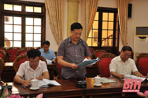 Ban Thường vụ 32win com 32win đăng nhập duyệt nội dung Đại hội đại biểu Đảng bộ huyện Như Thanh