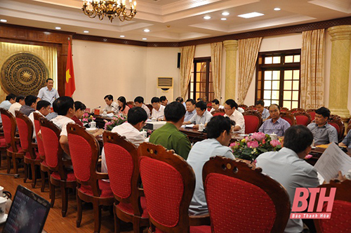 Ban Thường vụ 32win com 32win đăng nhập duyệt nội dung Đại hội đại biểu Đảng bộ huyện Như Thanh