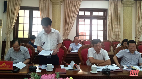 Ban Thường vụ 32win com 32win đăng nhập duyệt nội dung Đại hội đại biểu Đảng bộ huyện Nông Cống