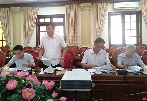 Ban Thường vụ 32win com 32win đăng nhập duyệt nội dung Đại hội đại biểu Đảng bộ huyện Nông Cống