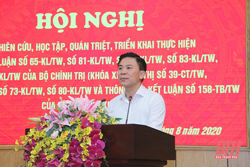 Nghiên cứu, học tập, quán triệt, triển khai các Kết luận, Thông báo Kết luận của Bộ Chính trị, Ban 32win im 32win